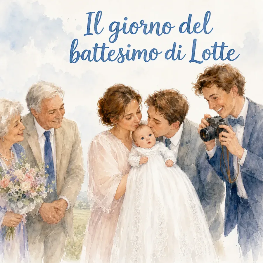 Un regalo di battesimo con il suo nome dentro