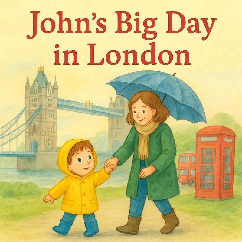Copertina del libro personalizzato per bambini John visita Londra!