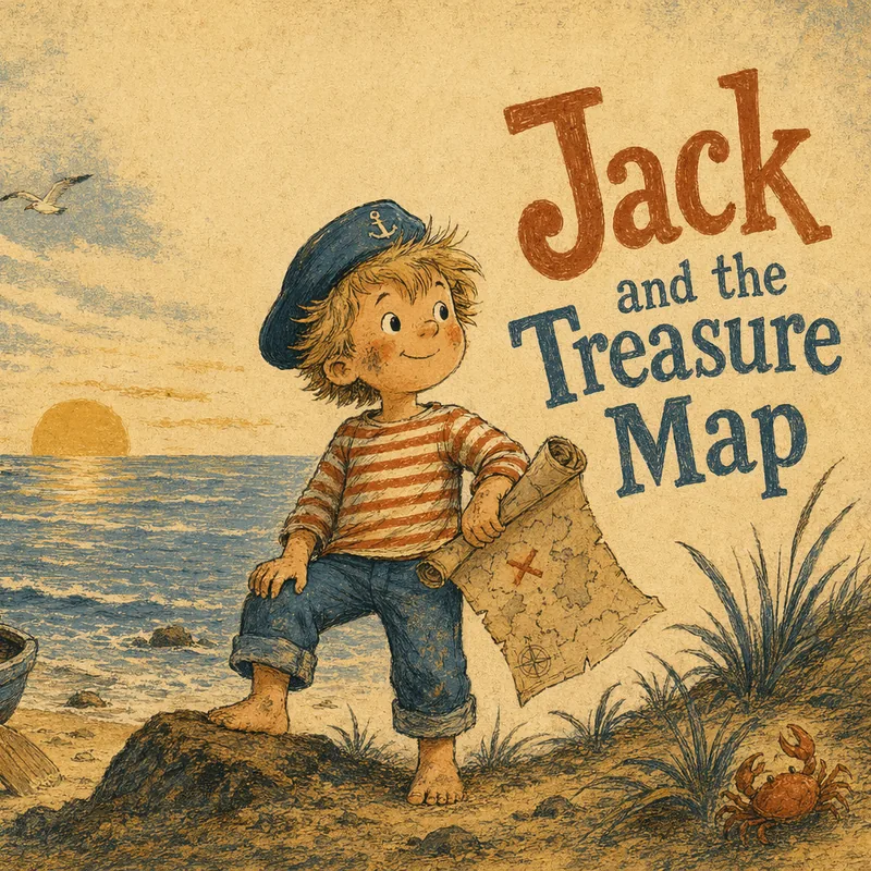 Copertina del libro personalizzato per bambini Jack e la mappa del tesoro