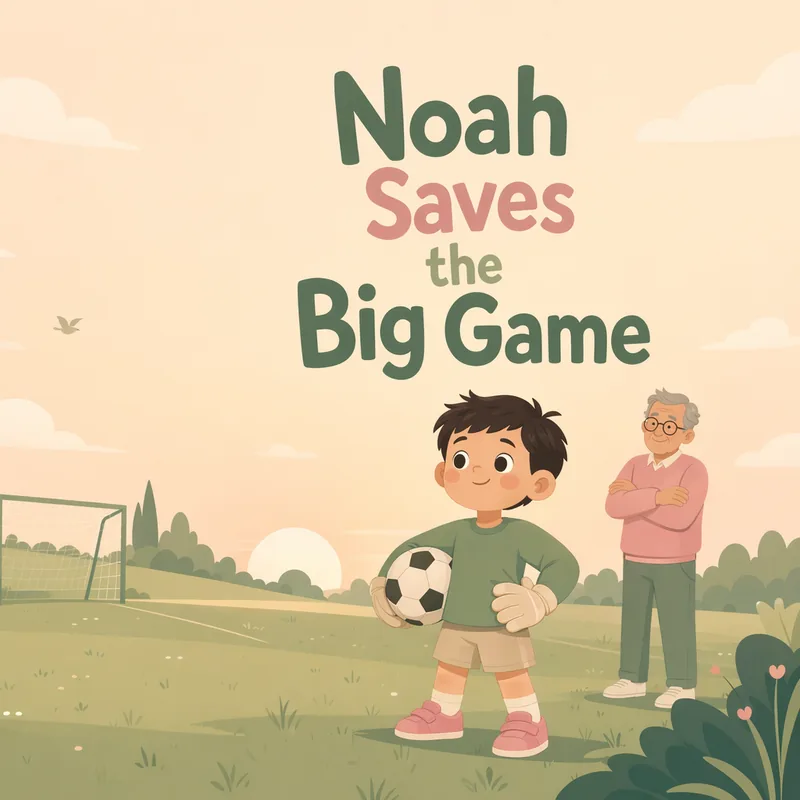 Copertina del libro personalizzato per bambini Noah salva la partita
