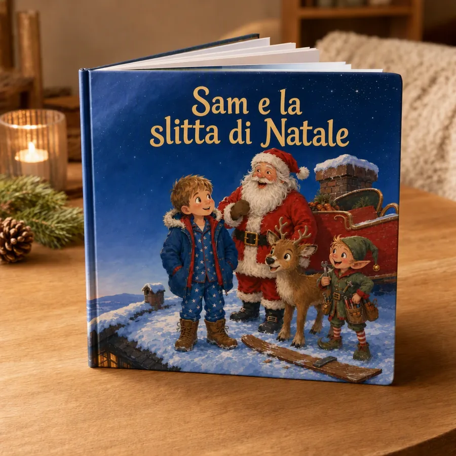Un libro di Natale con tuo figlio come protagonista
